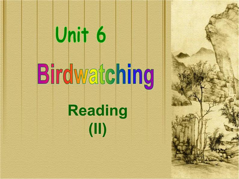 牛津译林英语八年级上册unit6Reading  (II) 课件第1页