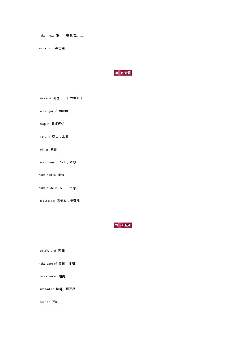 这17组介词短语，初中三年各题型都在考，一定要掌握！03