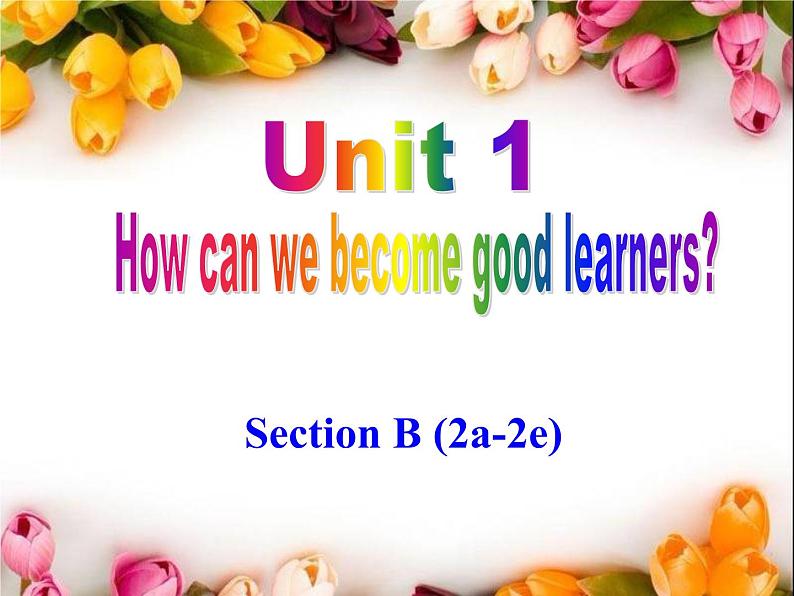 人教新目标九年级英语课件：Unit 1How can we become good learners Section B(2a-2e)(共33张PPT)第1页