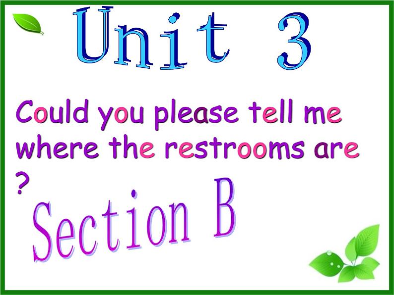 2020年人教新目标九年级英语课件：Unit3 Section B1 (共35张PPT)第1页