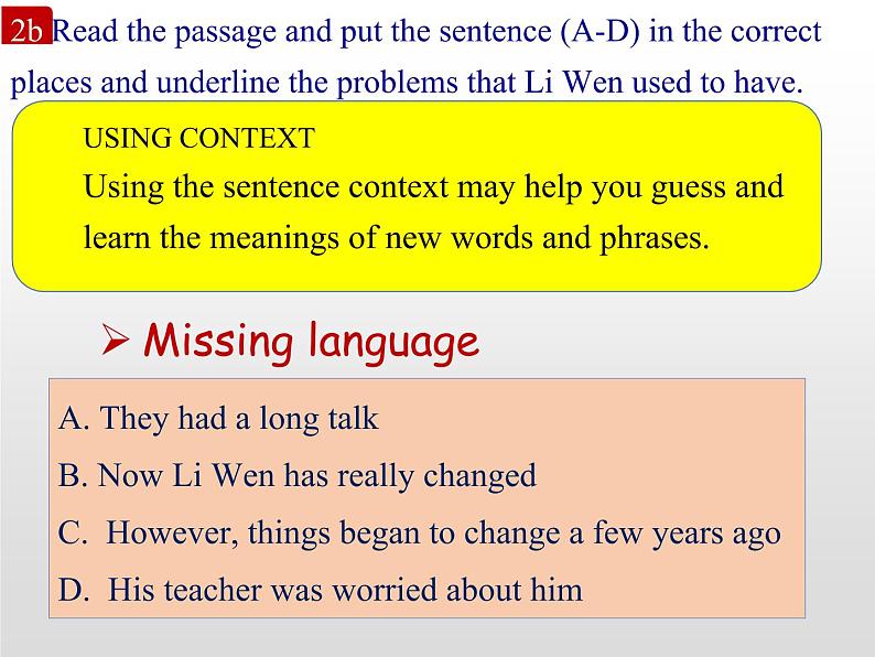 人教新目标九年级英语课件：Unit 4 I used to be afraid of the dark. Section B(2a-2f)(共19张PPT)第7页