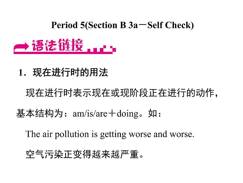 人教新目标九年级英语课件：Unit 13 Period 5(Section B 3a－Self Check) (共17张PPT)第1页