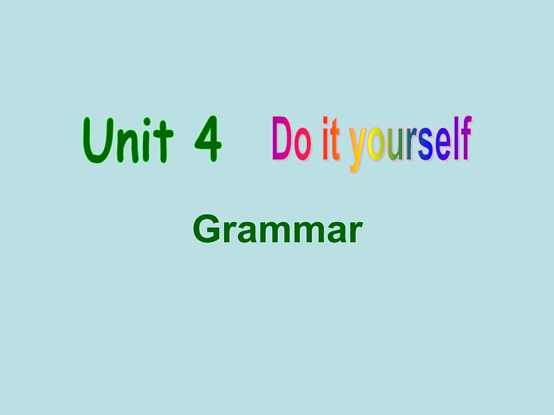 牛津译林英语八年级上册 unit4 Grammar 课件01