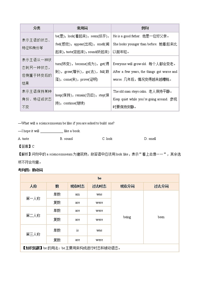 考点09 动词和动词短语-备战2020年中考英语考点一遍过（浙江专版）第3页