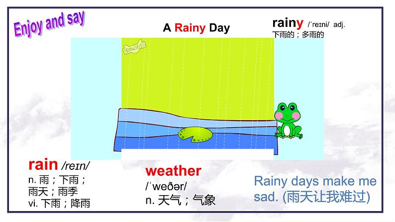 Unit7 It's raining Section A1a--1c课件03