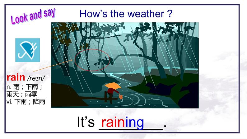 Unit7 It's raining Section A1a--1c课件04