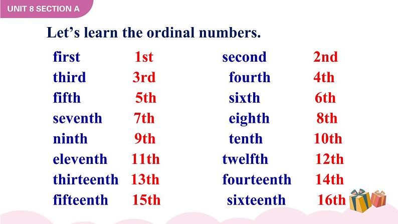 Unit 8 When is your birthday Section A 2a-2e课件+音频05