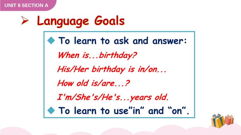 Unit 8 When is your birthday Grammar Section A Focus-3c课件02