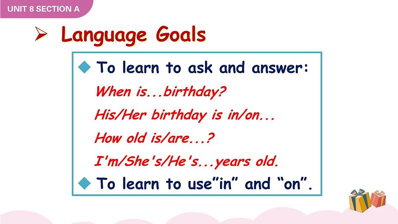 Unit 8 When is your birthday Grammar Section A Focus-3c课件02