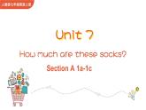 Unit 7 How much are these socks Section A 1a-1c课件+音频