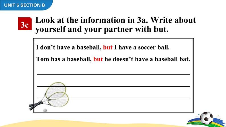Unit 5 Do you have a soocer ball Section B 3a-Self Check课件08