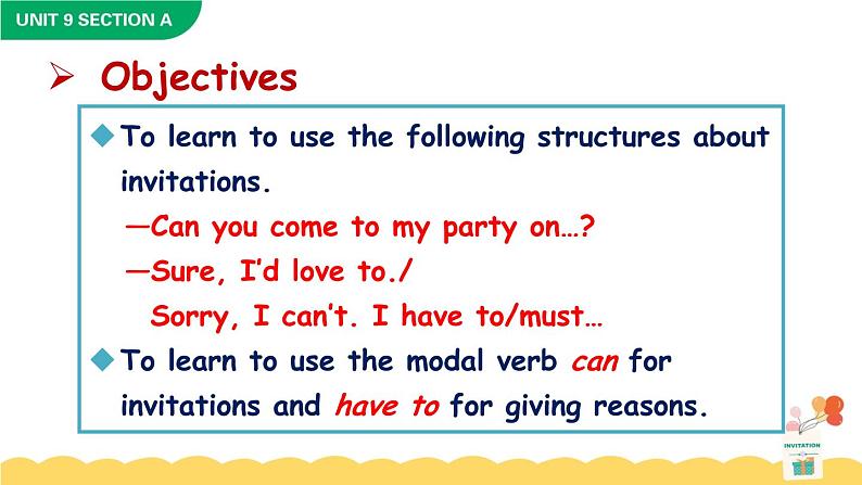Unit 9 Can you come to my party Section A 2a-2d课件+音频02