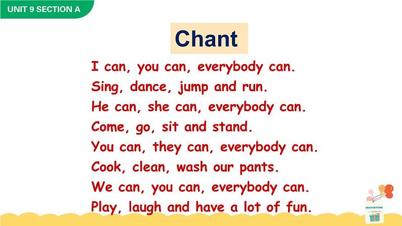 Unit 9 Can you come to my party Section A 2a-2d课件+音频03