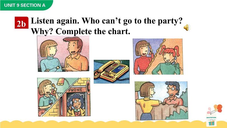 Unit 9 Can you come to my party Section A 2a-2d课件+音频08