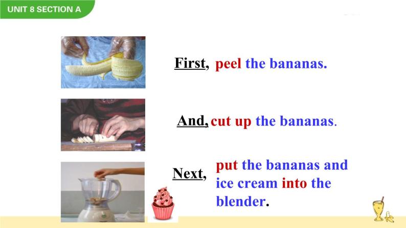 Unit 8 How do you make a banana milk shake Section A 2a-2d课件+音频05