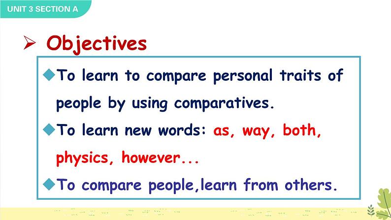 Unit 3 I‘m more outgoing than my sister Section A Grammar Focus-3c课件02