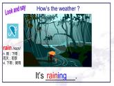 Unit7 It's raining sectionA 1a-1c课件（含听力视频）