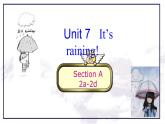 Unit7 It's raining sectionA 2a-2d课件（含听力视频）