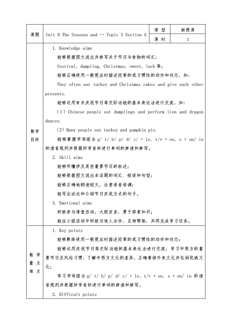 Unit 8 The Seasons and … Topic 3 Section A第1页