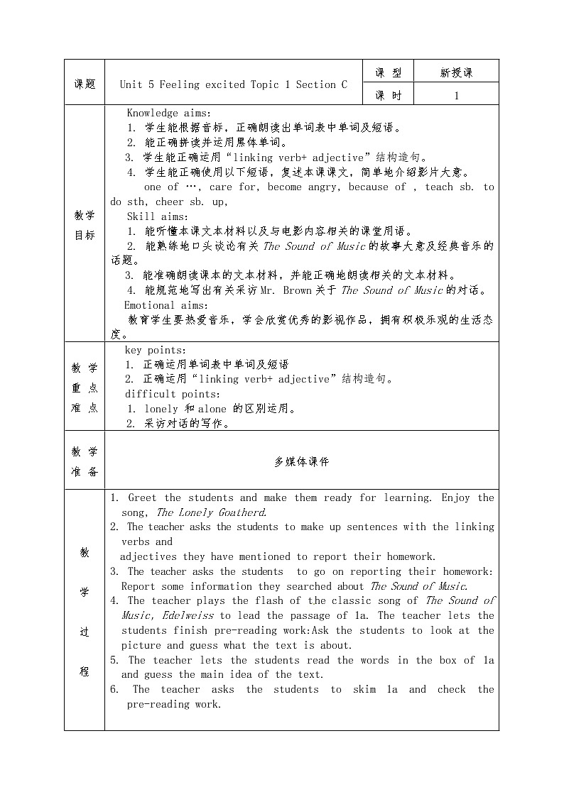 Unit 5 Feeling excited Topic 1 Section C第1页