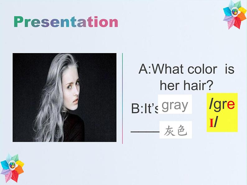 仁爱版七年级英语上Unit 2 Topic 2 What does she look like？ Section A  课件07