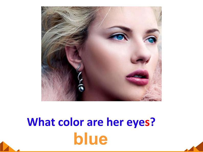 仁爱版七年级英语上Unit 2 Topic 2 What does she look like？ Section A 课件07