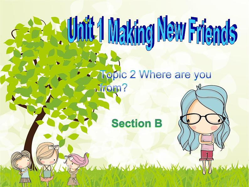 仁爱版七年级英语上Unit 1 Topic 2 Where are you from？ Section B 课件01