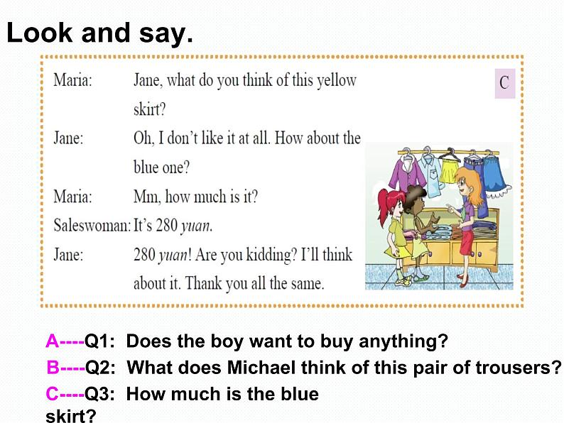 仁爱版七年级英语上Unit 4 Topic 1 What can I do for you？  Section B  课件07