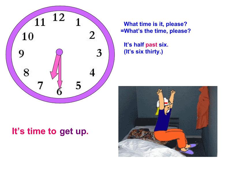 仁爱版七年级英语上Unit 4 Topic 3 What time is it？  Section B 课件04