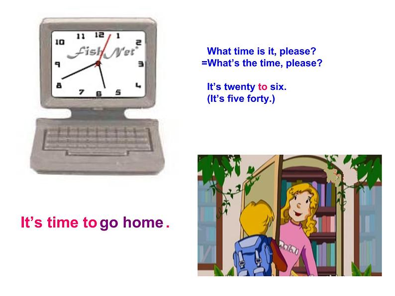 仁爱版七年级英语上Unit 4 Topic 3 What time is it？  Section B 课件第6页