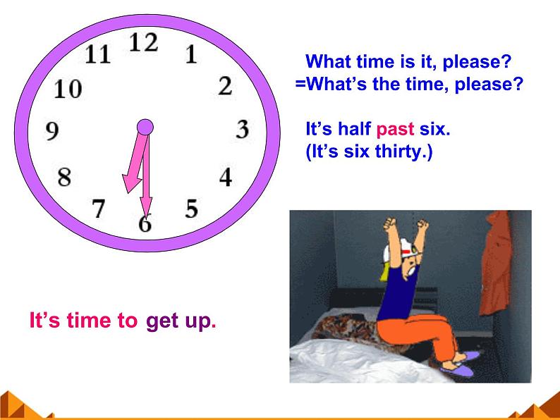 仁爱版七年级英语上Unit 4 Topic 3 What time is it？  Section B  课件03