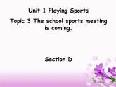 仁爱版八年级英语上册 Unit 1 Topic 3 The  school sports meet is coming.   Section D 课件