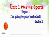 仁爱版八年级英语上册 Unit 1 Topic 1 I'm going to play basketball.   Section B 课件