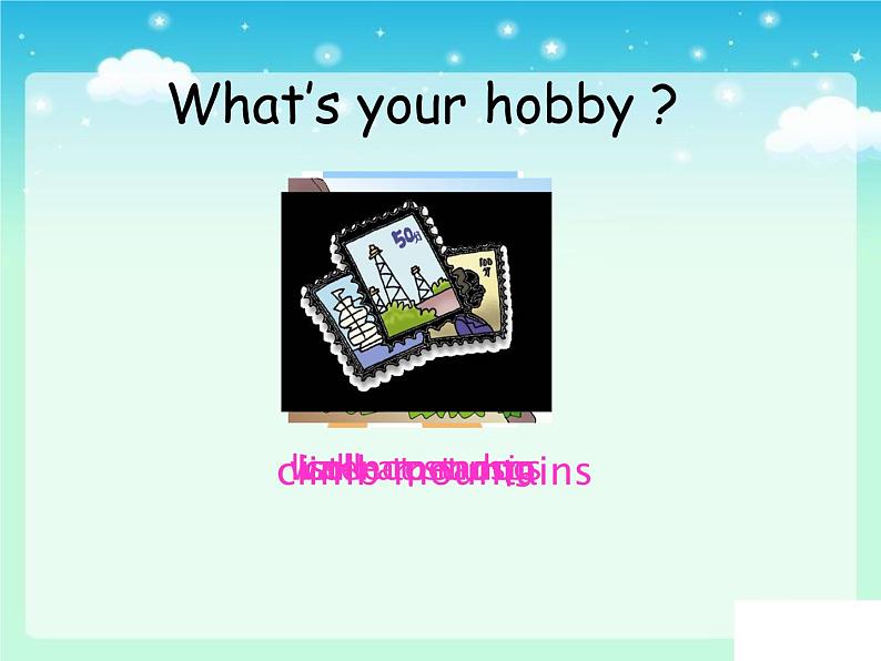 仁爱版八年级英语上册 Unit 3  Topic 1 What’s your hobby ？   Section A 课件02