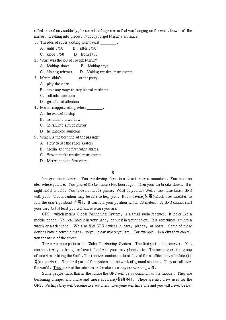 unit 5 What are the shirts made of 巩固练习03