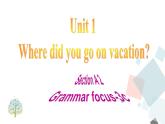 Unit 1 Where did you go on vacation  Section A (grammar focus-3c) 课件