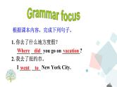 Unit 1 Where did you go on vacation  Section A (grammar focus-3c) 课件