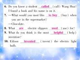 九年级unit6 When was it invented？双休作业（六）习题课件