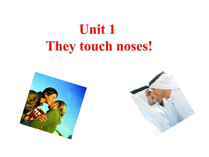 外研版七年级下册第十一模块第一节They touch noses!精品课件第2页