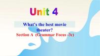 初中英语人教新目标 (Go for it) 版八年级上册Unit 4 What’s the best movie theater?Section A背景图ppt课件