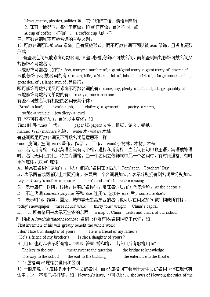 英语语法专项训练汇总第3页