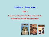 九年级英语上册 Module 4 Unit 2 I became so bored with their orders that I wished they would leave me alone课件 （新版）外研版