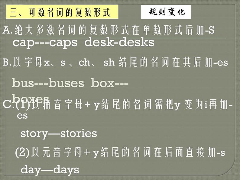 2020最新中考英语语法专题复习 名词 全国通用课件07