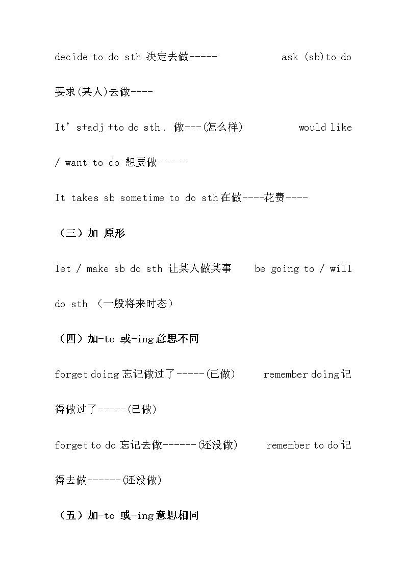 【初中英语】固定词组及句型搭配(超完整) 学案02