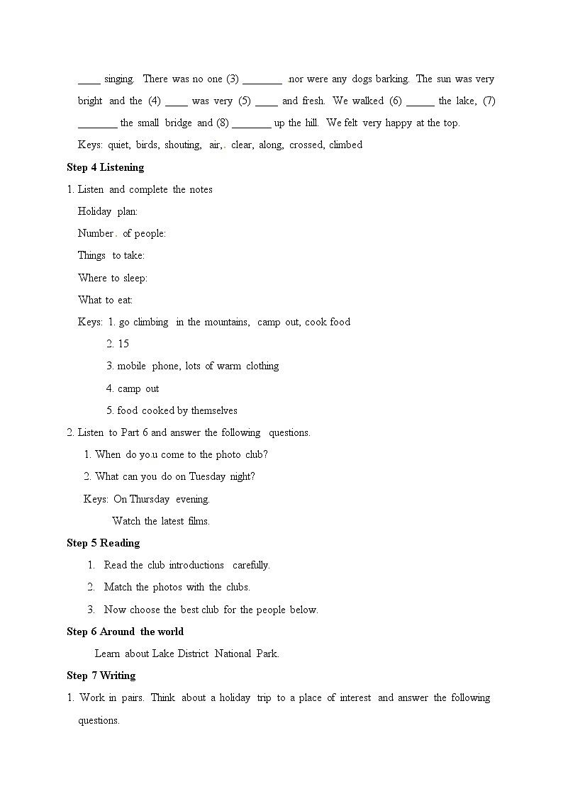外研版八年级下册英语教案：M8 Unit 3 Language in use03