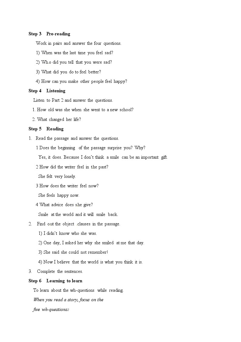 外研版八年级下册英语教案：M9 Unit 2 I believe that the world is what you think it is.02