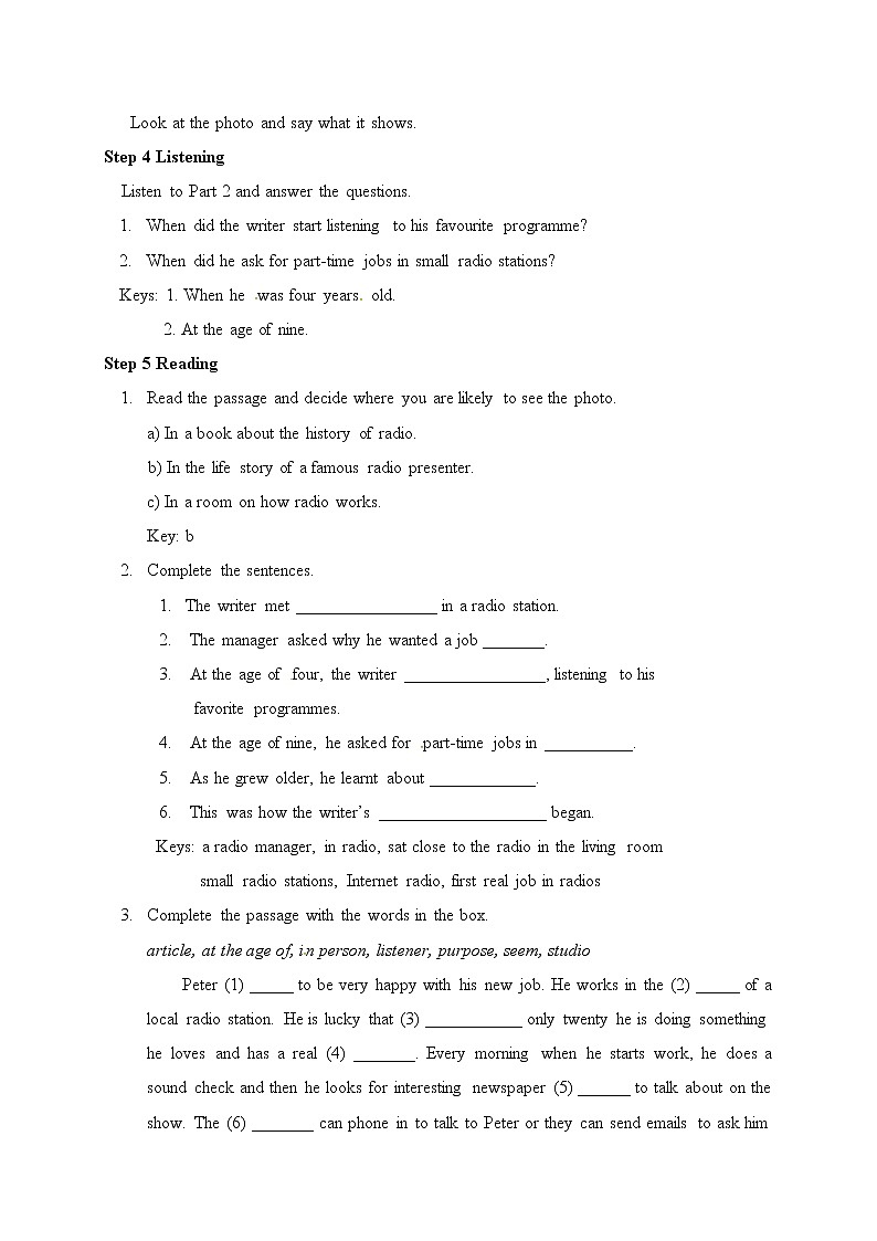 外研版八年级下册英语教案：M10 Unit 2 It seemed that they were speaking to me in person.02