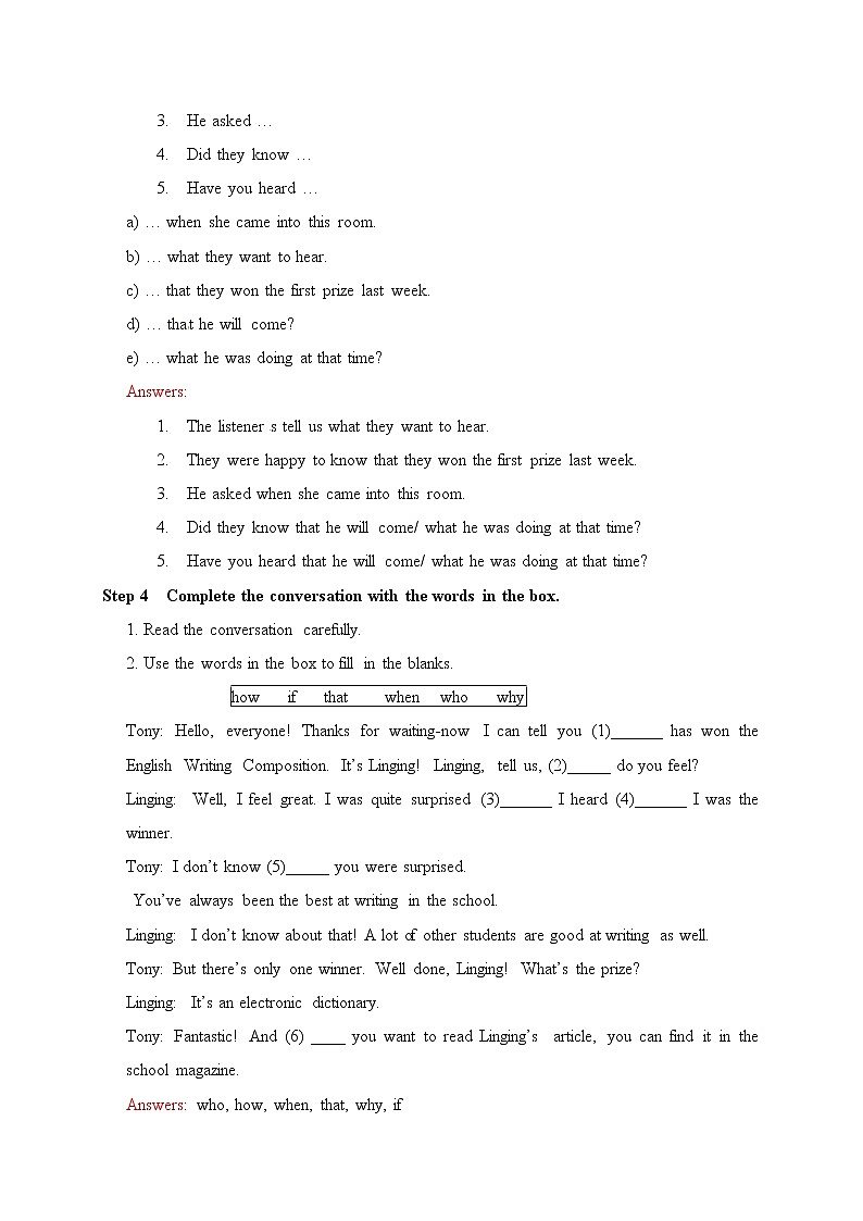 外研版八年级下册英语教案：M10 Unit 3 Language in use02