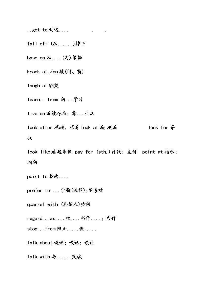 初中英语1000组固定词组及句型搭配(28) 教案03
