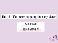 英语Unit 3 I’m more outgoing than my sister.综合与测试练习题课件ppt